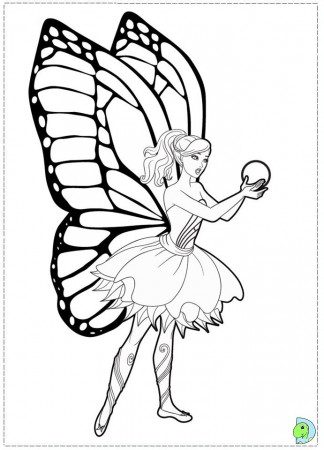 Barbie Mariposa | Free Coloring Pages on Masivy World