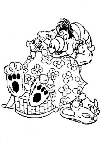Alf Coloring Pages : Batch Coloring