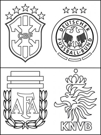 Coloring Pages 2014 FIFA World Cup Drawing