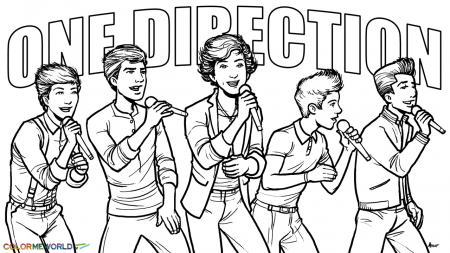 1D Coloring Pages | One direction ...