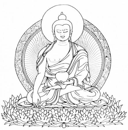 Buddhist Coloring Page