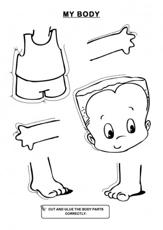 Body Parts Coloring Pages For Kids