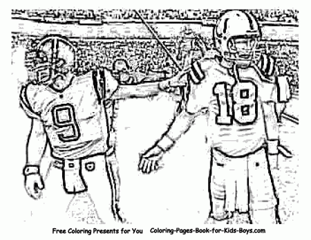 football print football print football coloring pages print ...