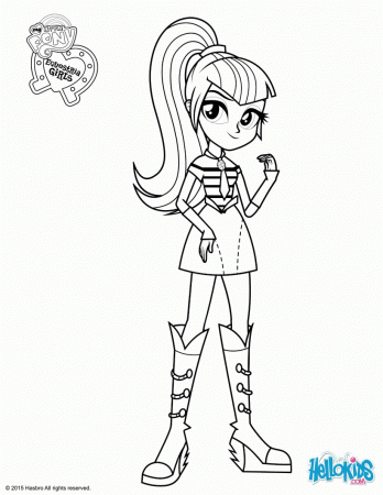 MY LITTLE PONY coloring pages - Sonata Dusk