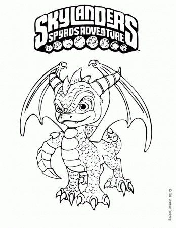 Skylanders SPYRO'S ADVENTURE coloring pages - SPYRO