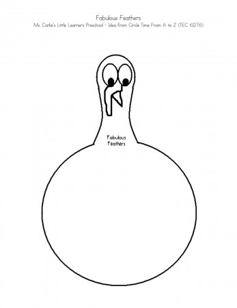 Turkey Body Coloring Sheet - High Quality Coloring Pages