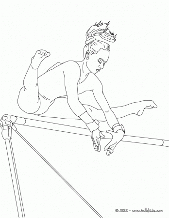 GYMNASTICS coloring pages - BALANCE BEAM artistic gymnastics