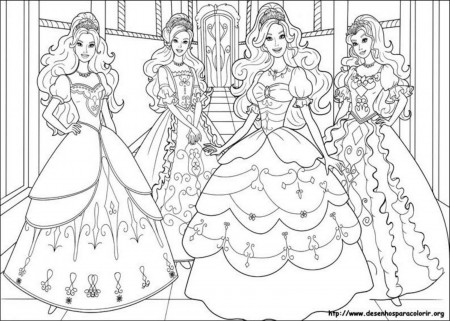 Princess Barbie Printables Coloring Pages - High Quality Coloring ...