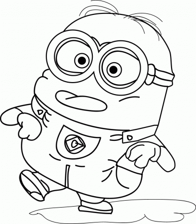 Printable Free Coloring Pages Of Minions - Widetheme