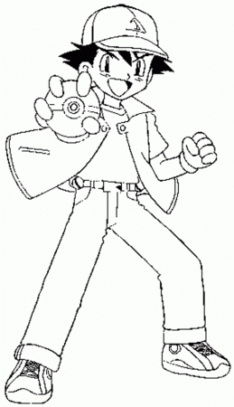 Rehearsal Pokemon Ash Brock Misty Az Coloring Pages, Studying ...