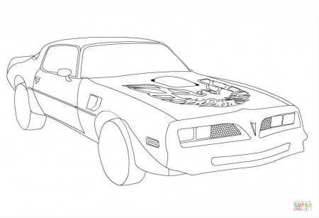 Pontiac Firebird 1977 Trans AM coloring page | Free Printable ...