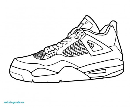 Coloring Pages : Outstanding Sneaker Coloring Page Children ...
