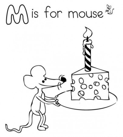 birthday-mouse-letter-m-coloring-pages - Free & Printable Coloring ...