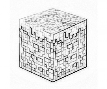 Minecraft Block Coloring Pages