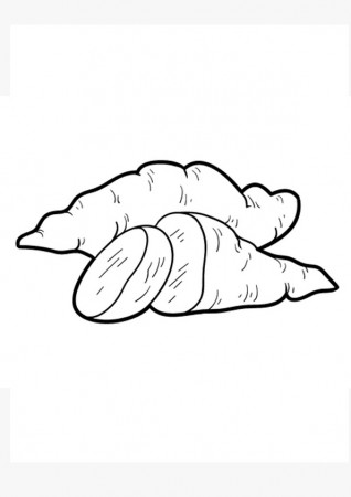 Coloring Pages | Printable Sweet Potato Coloring Page
