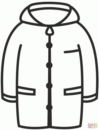 Raincoat coloring page | Free Printable Coloring Pages