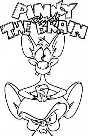 Pinky and the Brain cartoon characters coloring book to print and online