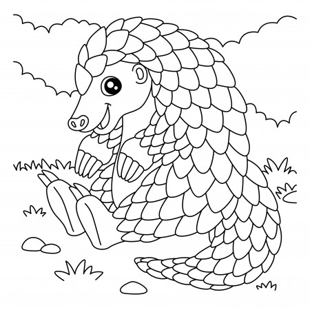 pangolin coloring pages