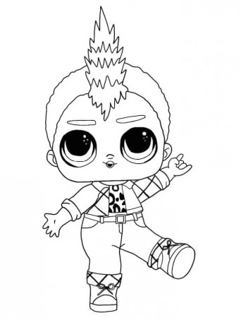 Punk Boi LOL Boys Coloring Page - Free Printable Coloring Pages for Kids
