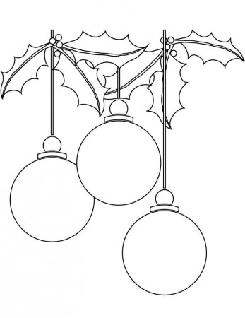 Christmas Ball Ornaments Coloring Page - Free Printable Coloring Pages for  Kids