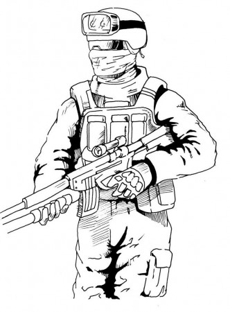 high detailed graphic call of duty coloring picture | Army drawing, Soldier  drawing, Call of duty