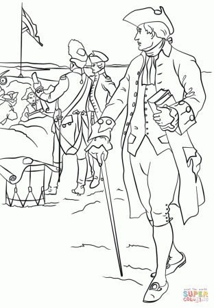 Nathan Hale coloring page | Free Printable Coloring Pages