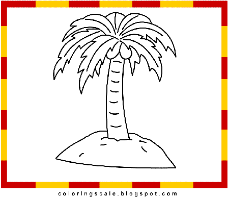 Printable Palm Trees - Coloring Pages for Kids and for Adults