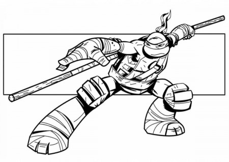 Teenage Mutant Ninja Turtle Coloring - Coloring Pages for Kids and ...