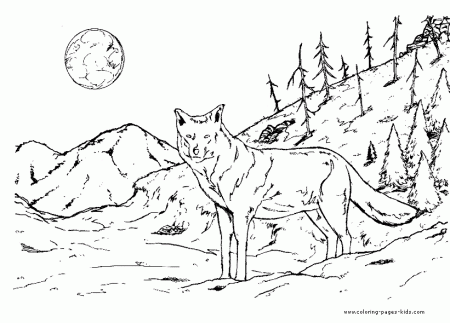 Printable Wolf Pictures To Color - Toyolaenergy.com