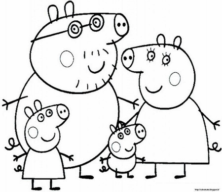 Picture Of A Pig To Color #4 - Peppa Pig Coloring Pages Print ...