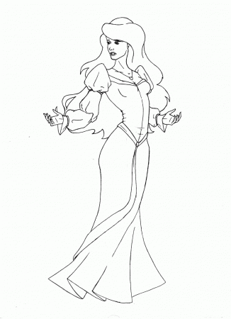 Odette Swan Princess - Coloring Pages for Kids and for Adults