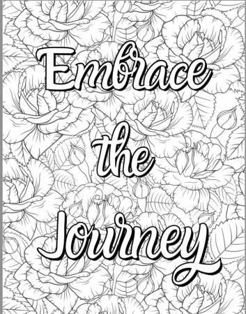 Adult Coloring Pages Self Care Coloring Pages Motivational - Etsy