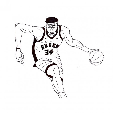 Giannis Antetokounmpo Coloring Pages Pdf Free - Coloringfolder.com | Sports coloring  pages, Chicago cubs colors, Coloring pages