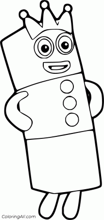 Numberblocks Coloring Pages - ColoringAll