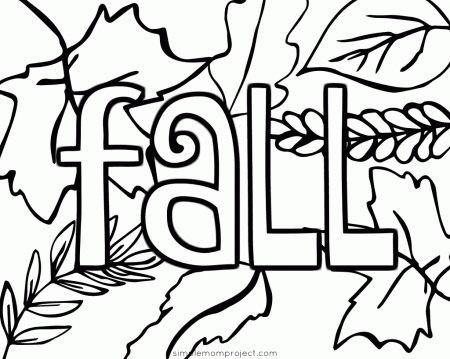 Free Printable Fall Coloring Pages - Simple Mom Project