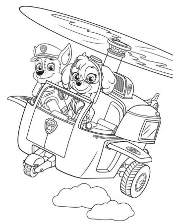 PAW Patrol Coloring Pages. Mighty pups. Print A4 | WONDER DAY