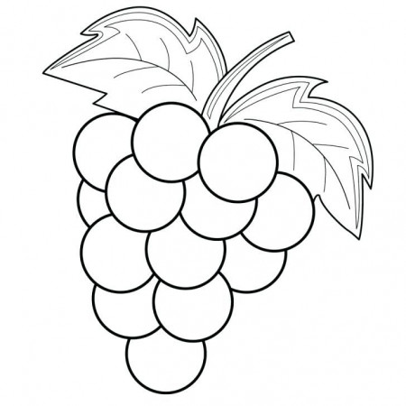 Grapes Coloring Pages - Best Coloring Pages For Kids | Coloring pages,  Animal coloring pages, Fruit coloring pages