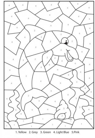 Coloring Pages colouring by numbers for children: Free Printable Dolphin  Colour By Numbers Acti… | Dolphin coloring pages, Color by number  printable, Coloring pages