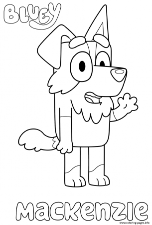 Border Collie Mackenzie Coloring Pages Printable