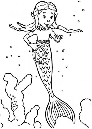 Rupert Bear Friend Beautiful Mermaid Coloring Pages | Best Place ...