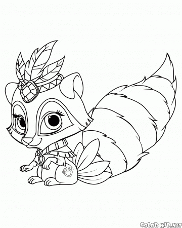 Coloring page - Palace pets