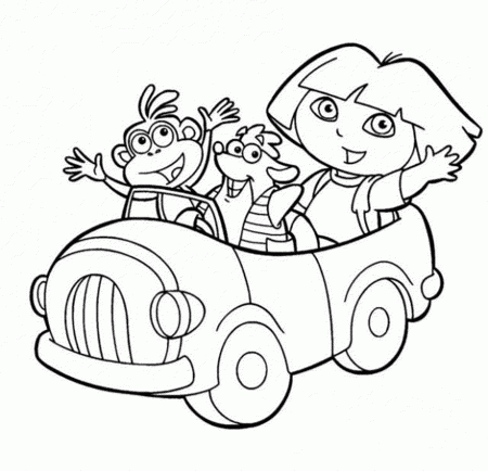 Top Free Boots Of Dora Printable Coloring Pages Has Dora Coloring ...