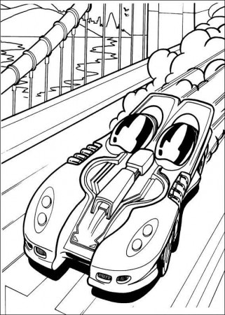 Hot Wheels Drove Very Fast Coloring Pages For Kids #fvQ ...