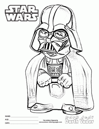 Star Wars Coloring Pages Darth Vader