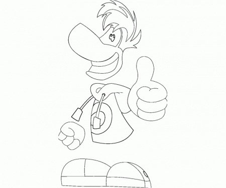 Rayman - Coloring Pages for Kids and for Adults