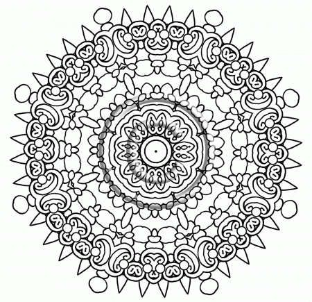 intricate mandala coloring pages - High Quality Coloring Pages