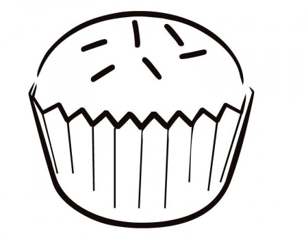 Cupcake Coloring Pages and Book | UniqueColoringPages