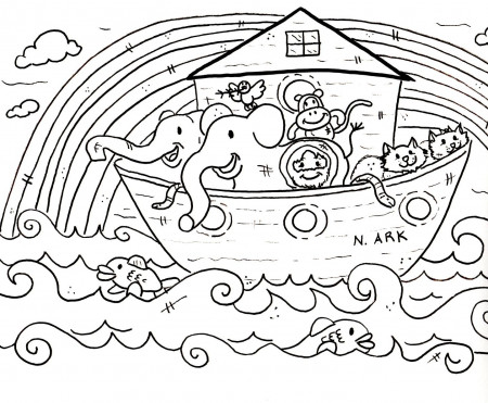 bible coloring pages kids now. god made the animals coloring page ...