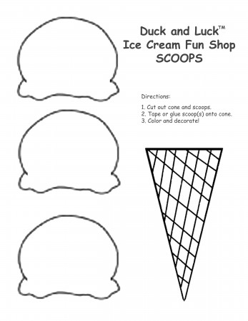 Ice Cream Cone Coloring Pages To Print - High Quality Coloring Pages