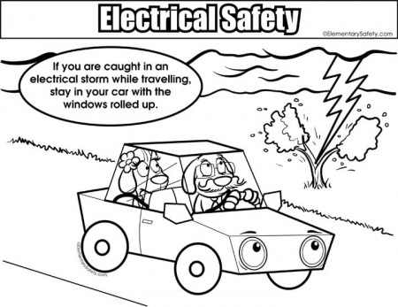 Travelling In Electrical Storm Coloring Page - Free Printable Coloring Pages  for Kids